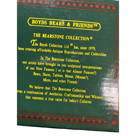 Boyds Bears Bearstone Noel Bruinski Da Electrician LE 25953 Ornament Dated 1998 - Picture 15 of 16